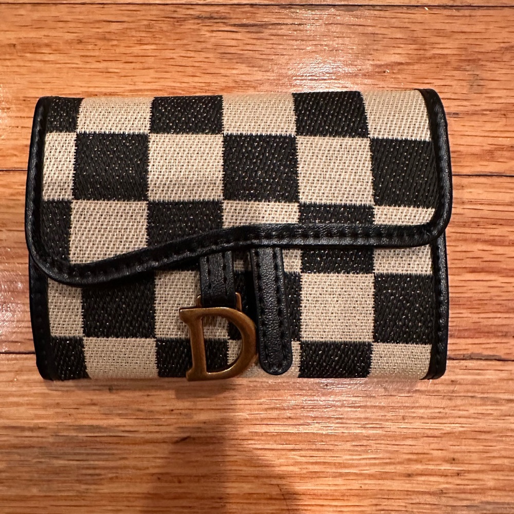 10 card holder snap checker wallet